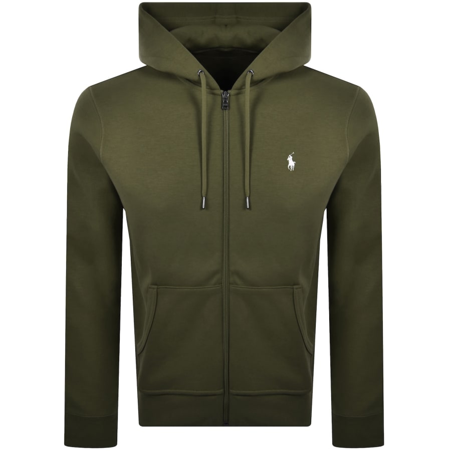 Ralph Lauren Full Zip Hoodie Olive Green