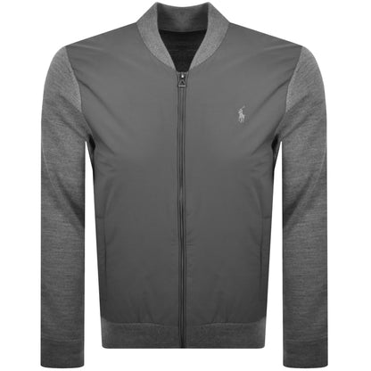 Ralph Lauren Full Zip Hybrid Sweatshirt Grey