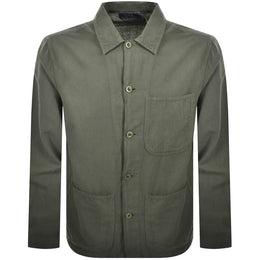 Ralph Lauren Linen Long Sleeve Shirt Green