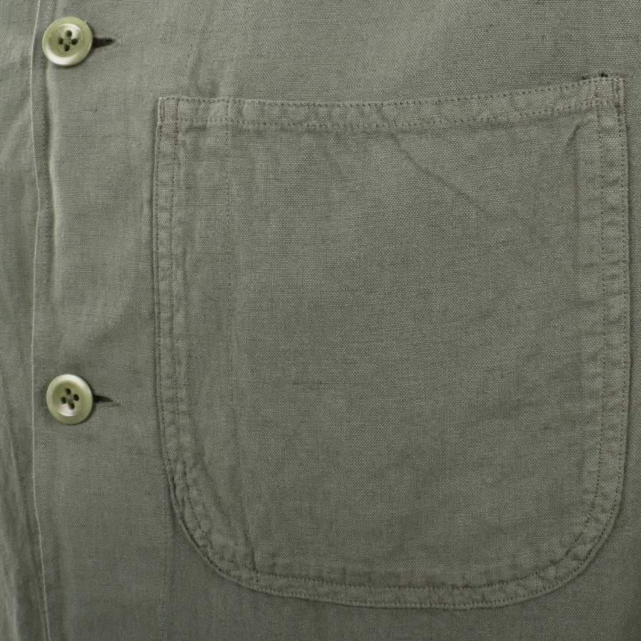 Ralph Lauren Linen Long Sleeve Shirt Green