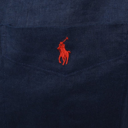 Ralph Lauren Linen Short Sleeve Shirt Navy