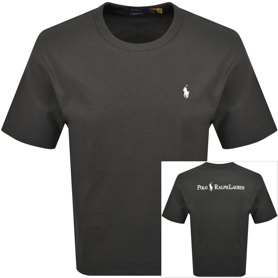 Ralph Lauren Logo Crew Neck T Shirt Grey