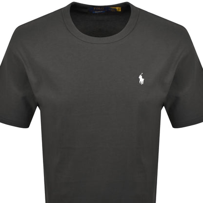 Ralph Lauren Logo Crew Neck T Shirt Grey