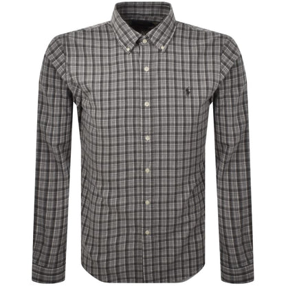 Ralph Lauren Long Sleeve Check Shirt Grey