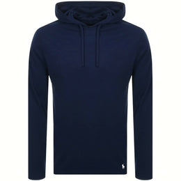 Ralph Lauren Long Sleeved Hooded T Shirt Navy