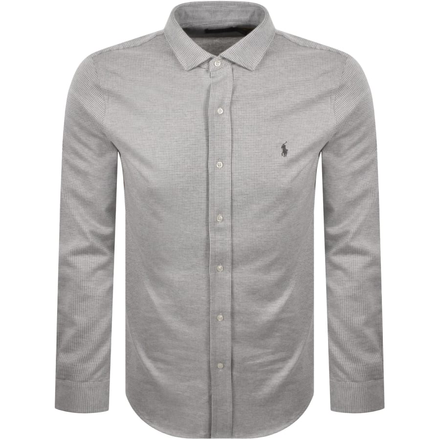Ralph Lauren Puppytooth Print Shirt Cream