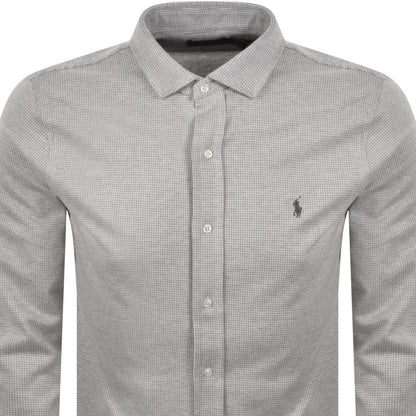 Ralph Lauren Puppytooth Print Shirt Cream
