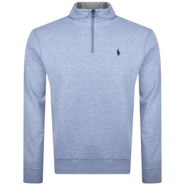 Ralph Lauren Quarter Zip Sweatshirt Blue