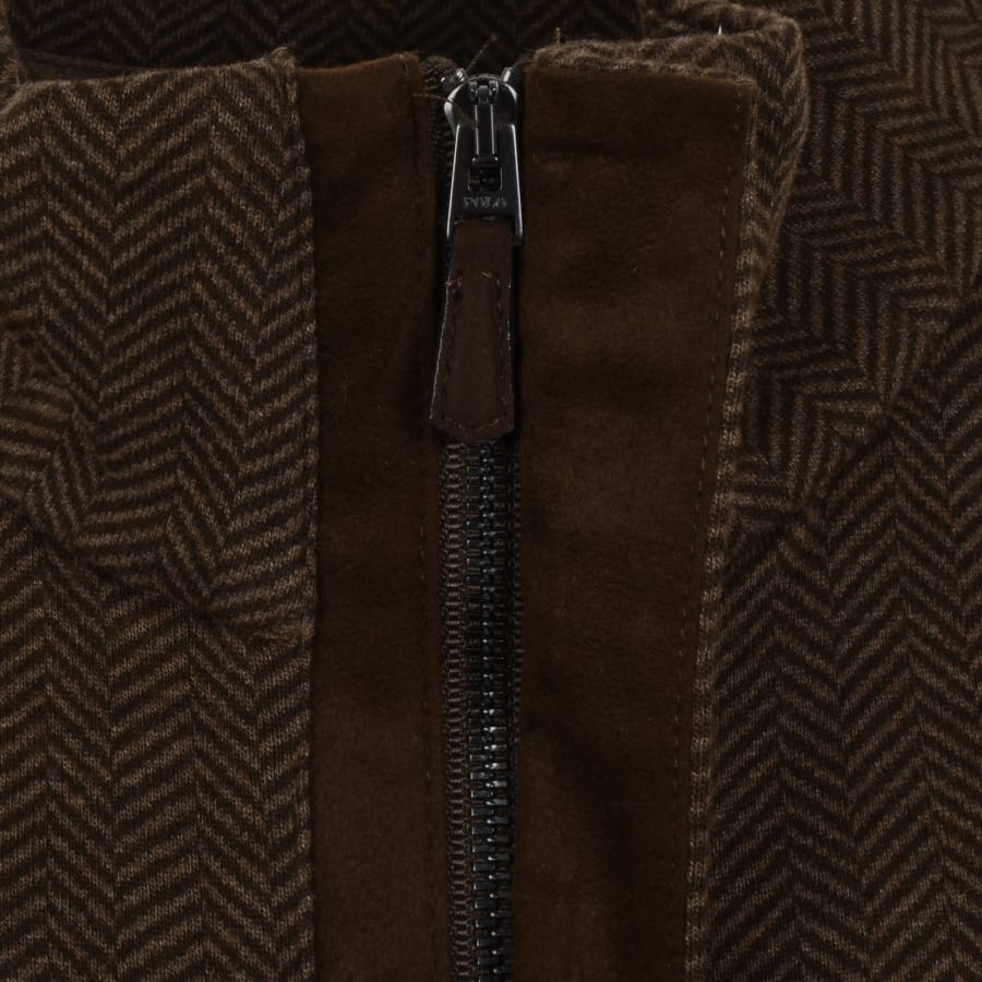 Ralph Lauren Quarter Zip Sweatshirt Brown