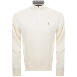 Ralph Lauren Quarter Zip Sweatshirt Cream