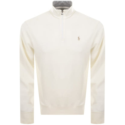 Ralph Lauren Quarter Zip Sweatshirt Cream