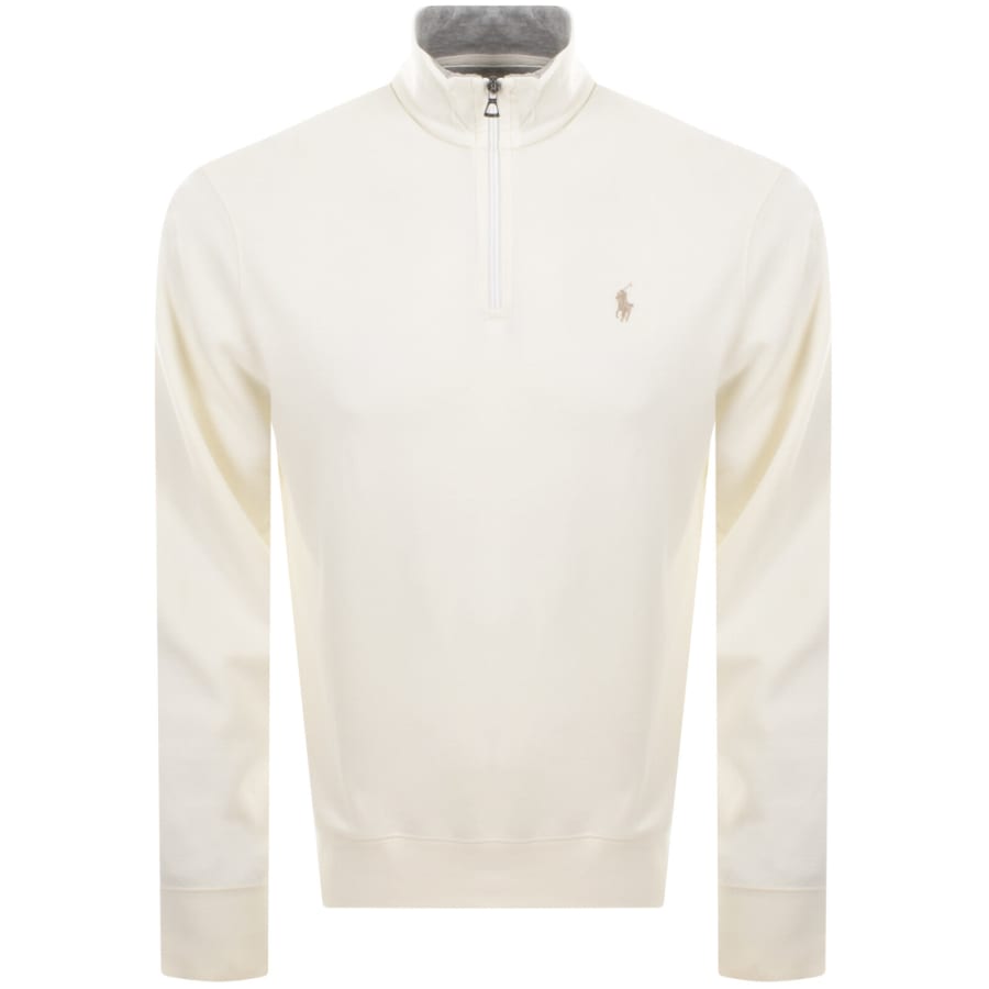 Ralph Lauren Quarter Zip Sweatshirt Cream