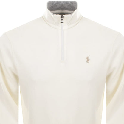Ralph Lauren Quarter Zip Sweatshirt Cream