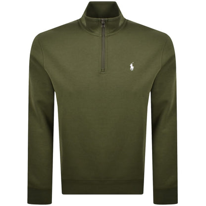 Ralph Lauren Quarter Zip Sweatshirt Green