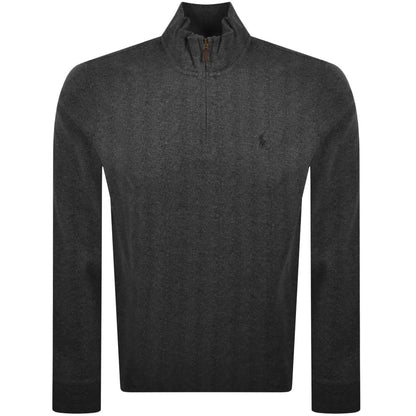 Ralph Lauren Quarter Zip Sweatshirt Grey