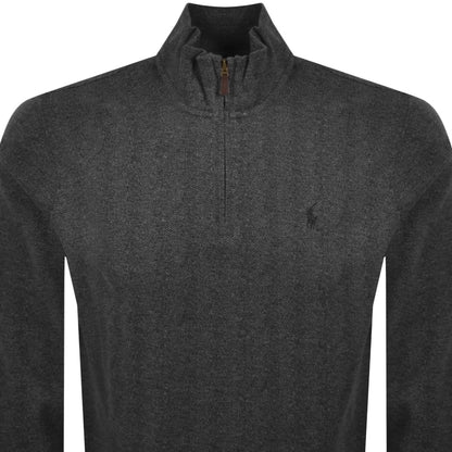 Ralph Lauren Quarter Zip Sweatshirt Grey