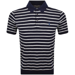 Ralph Lauren Stripe Polo T Shirt Navy