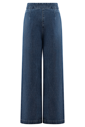 Rayne Wide Leg Denim Jeans - 90'S Blue