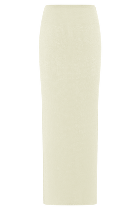 Reagan Knit Maxi Skirt - White