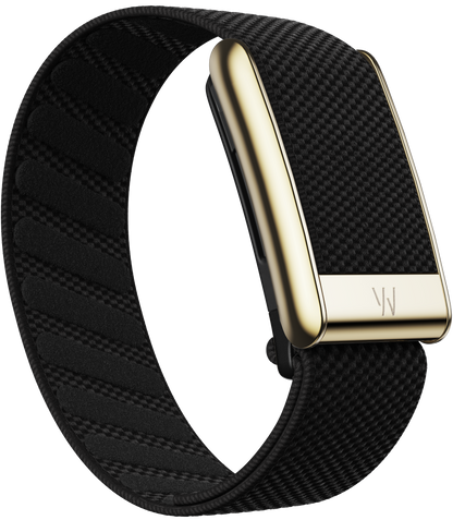 Whoop 5.0 SuperKnit Luxe Band - Obsidian with Gold