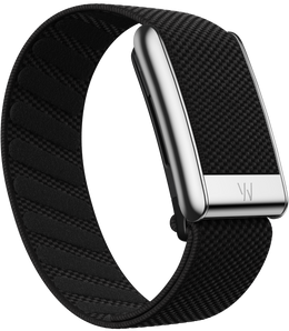 Whoop 5.0 SuperKnit Luxe Band - Obsidian with Titanium