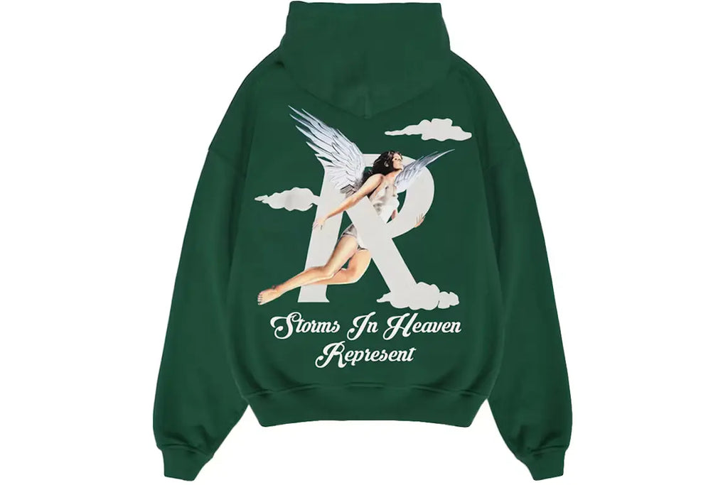 Represent Storms In Heaven Hoodie Racing Green