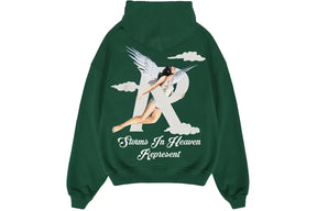 Represent Storms In Heaven Hoodie Racing Green