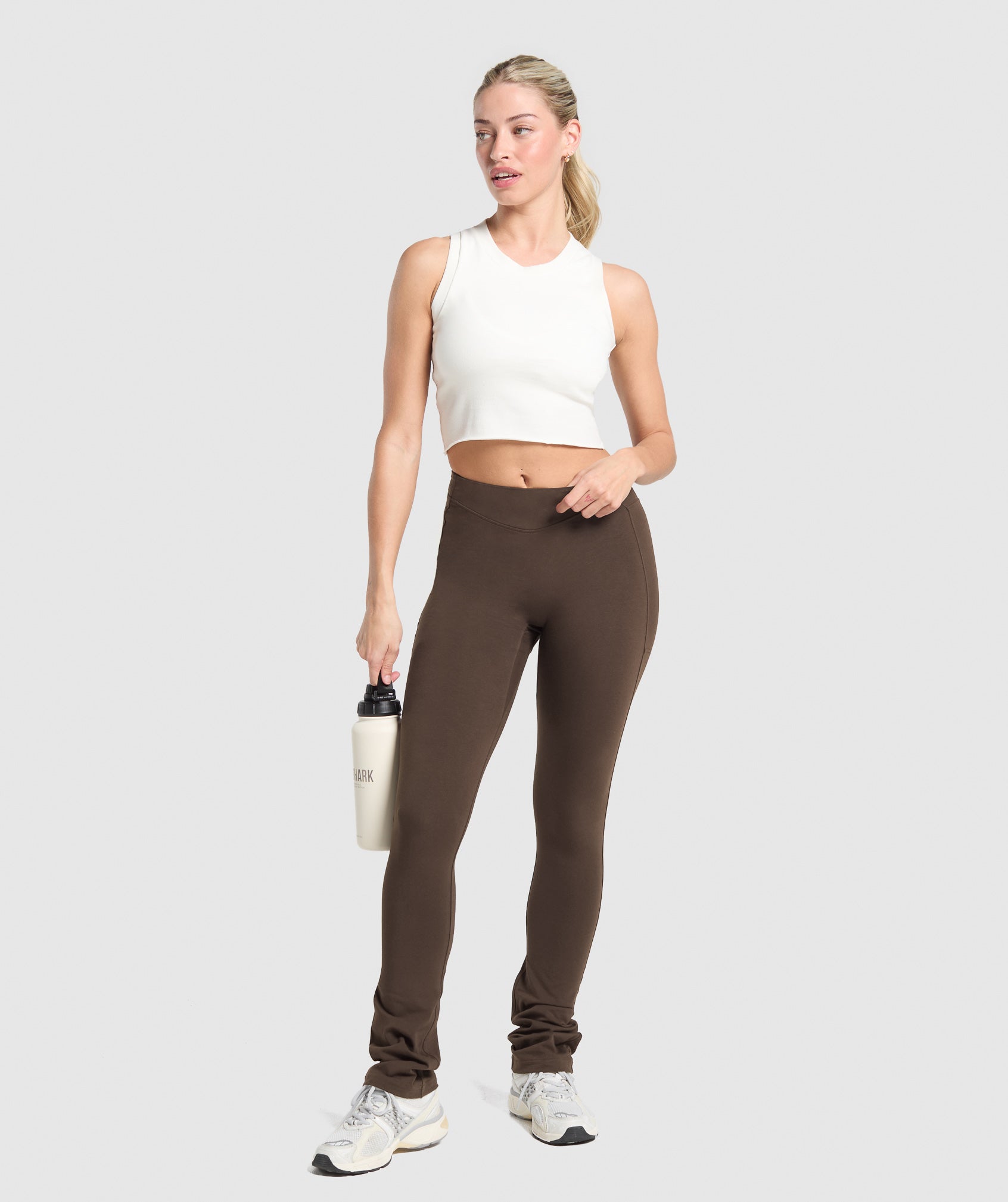 Gymshark Rest Day Bootcut Leggings - Archive Brown