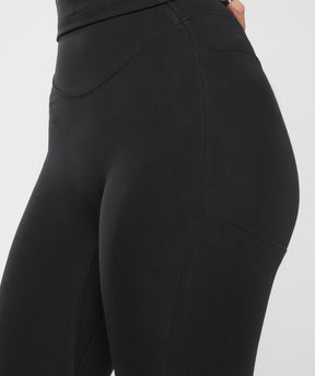 Gymshark Rest Day Boot Cut Cotton Leggings - Black