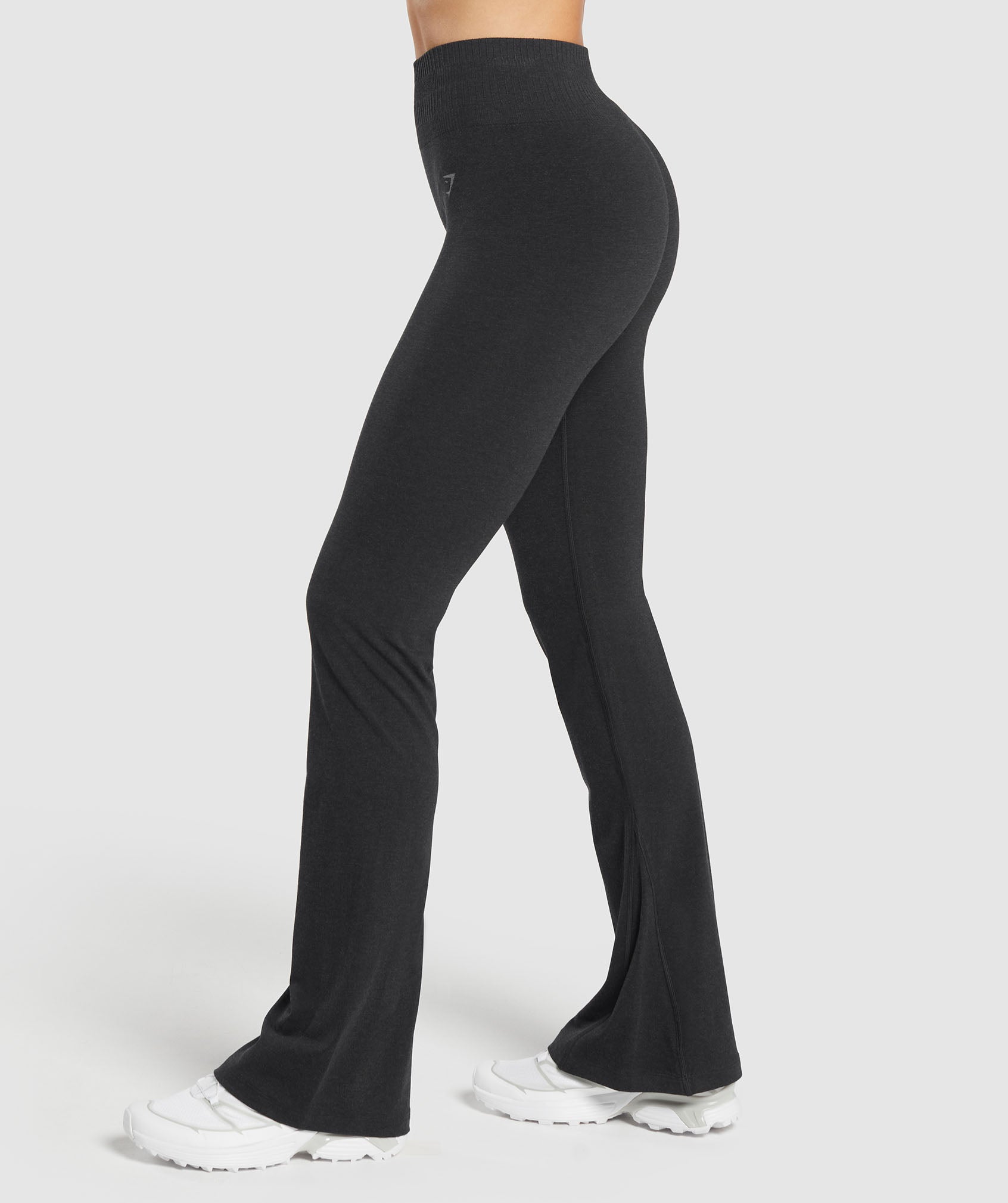 Gymshark Luxe Seamless Flare Leggings - Coal Marl