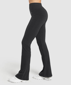 Gymshark Luxe Seamless Flare Leggings - Coal Marl