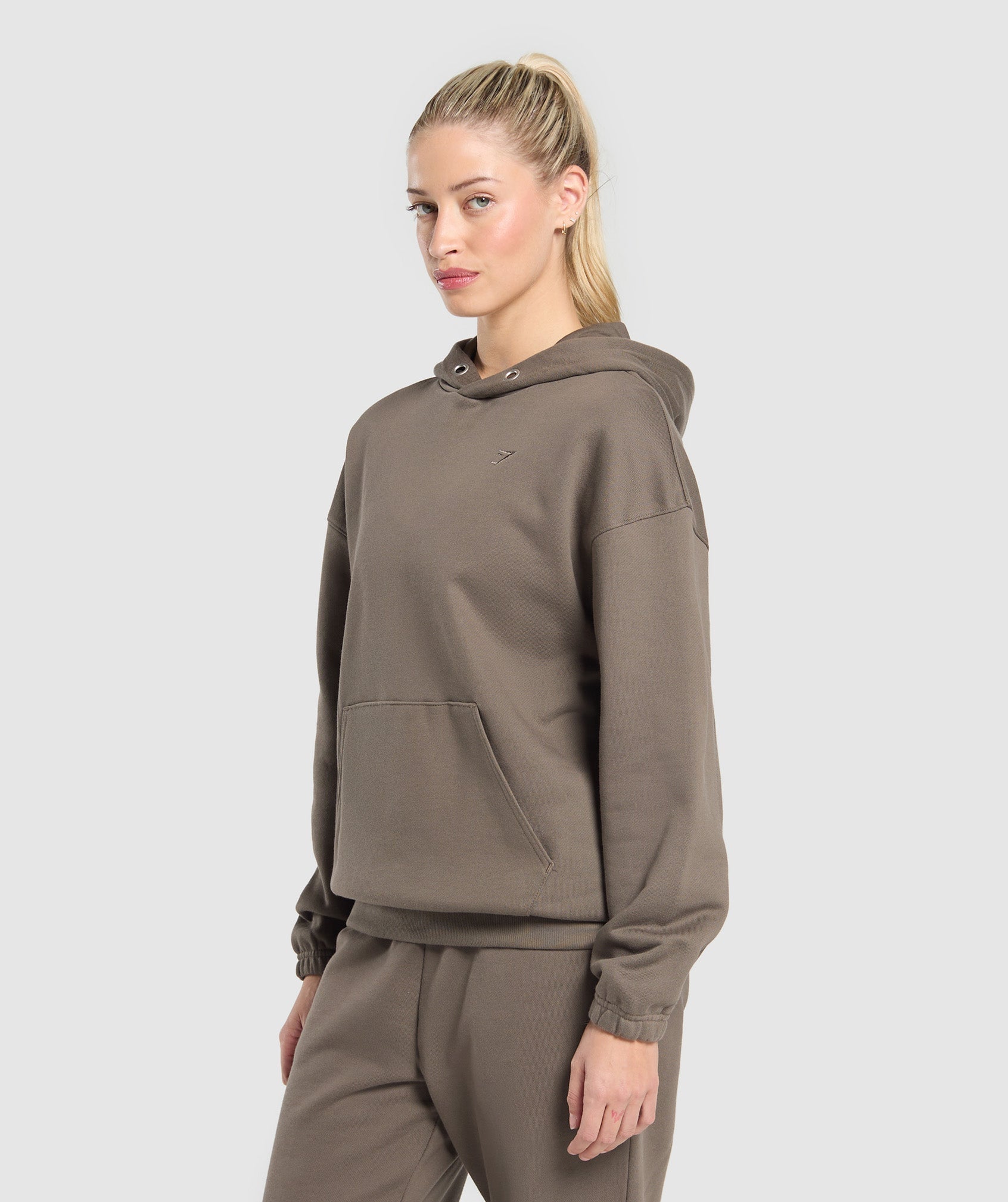 Gymshark Rest Day Sweats 2.0 Oversized Hoodie - Camo Brown