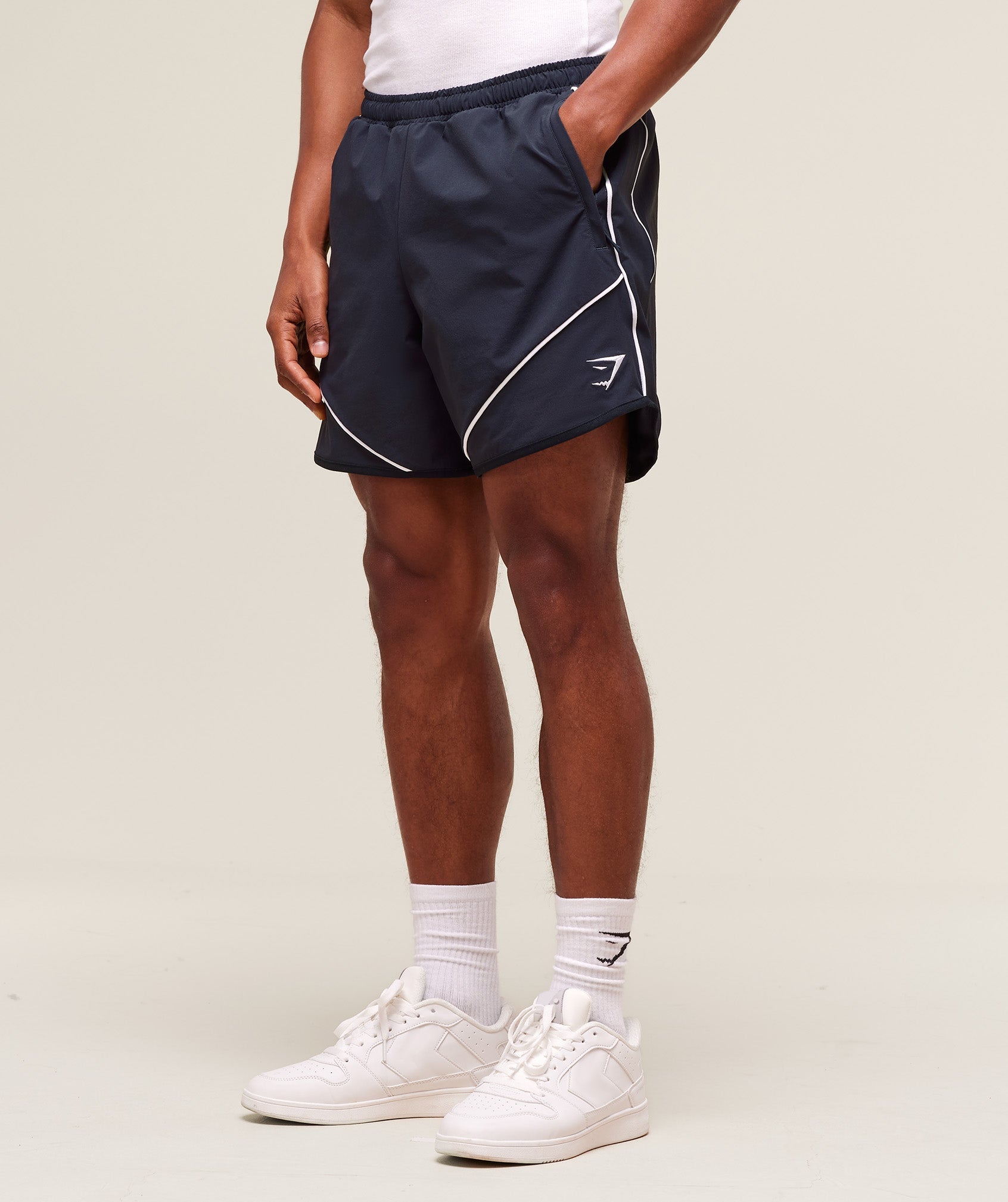 Gymshark Retro Shorts - Heavy Blue