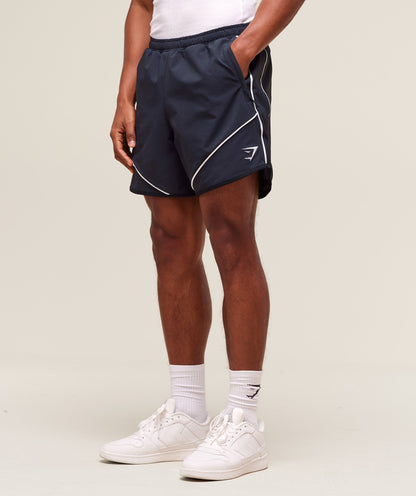 Gymshark Retro Shorts - Heavy Blue