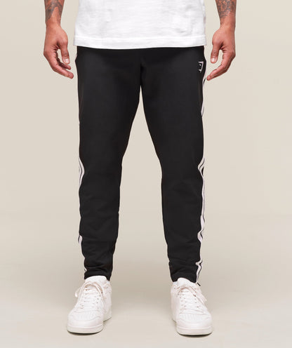 Gymshark Retro Side Stripe Joggers - Black