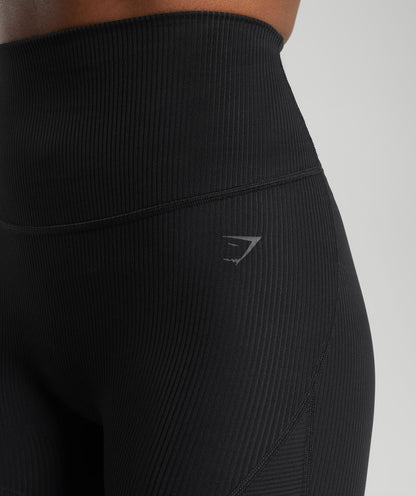 Gymshark Ribbed Shorts - Black