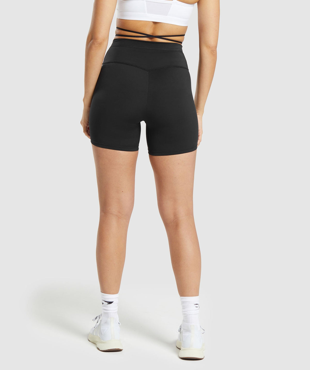 Gymshark Ribbon Tie Waisted Shorts - Black