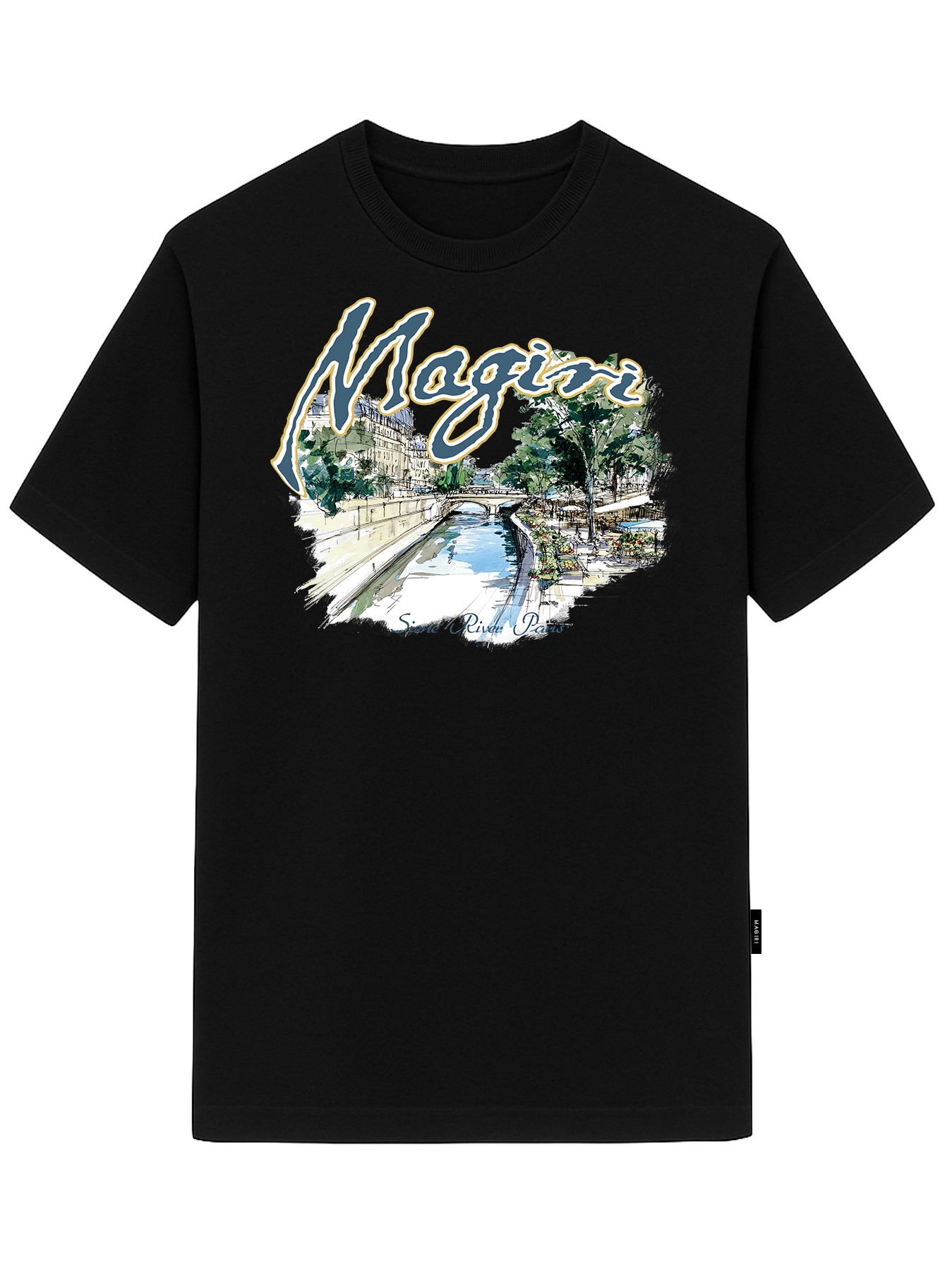 Magiri Riviera Printed T-Shirt in Black