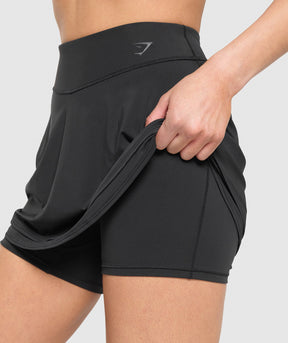 Gymshark Ruched Skort - Black