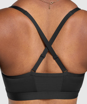 Gymshark Ruched Sports Bra - Black