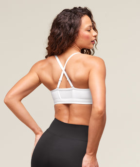 Gymshark Ruched Sports Bra - White