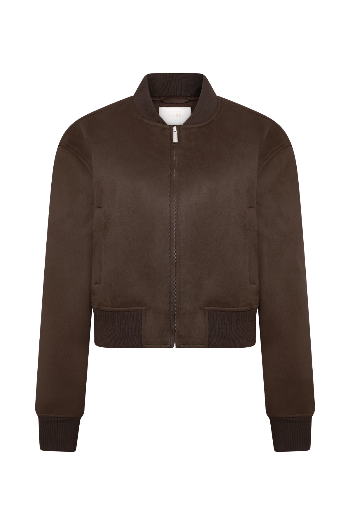 Rudy Suede Bomber Jacket - Chocolate