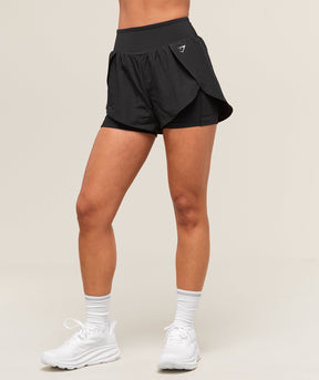 Gymshark Running 2-in-1 Shorts - Black
