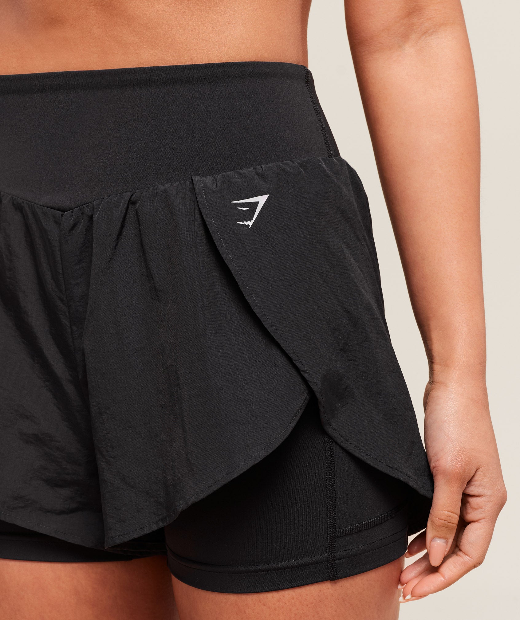 Gymshark Running 2-in-1 Shorts - Black