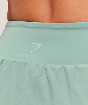 Gymshark Running 2-in-1 Shorts - Celeste Blue