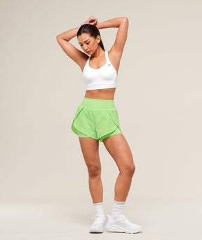 Gymshark Running 2-in-1 Shorts - Energy Gelato Green