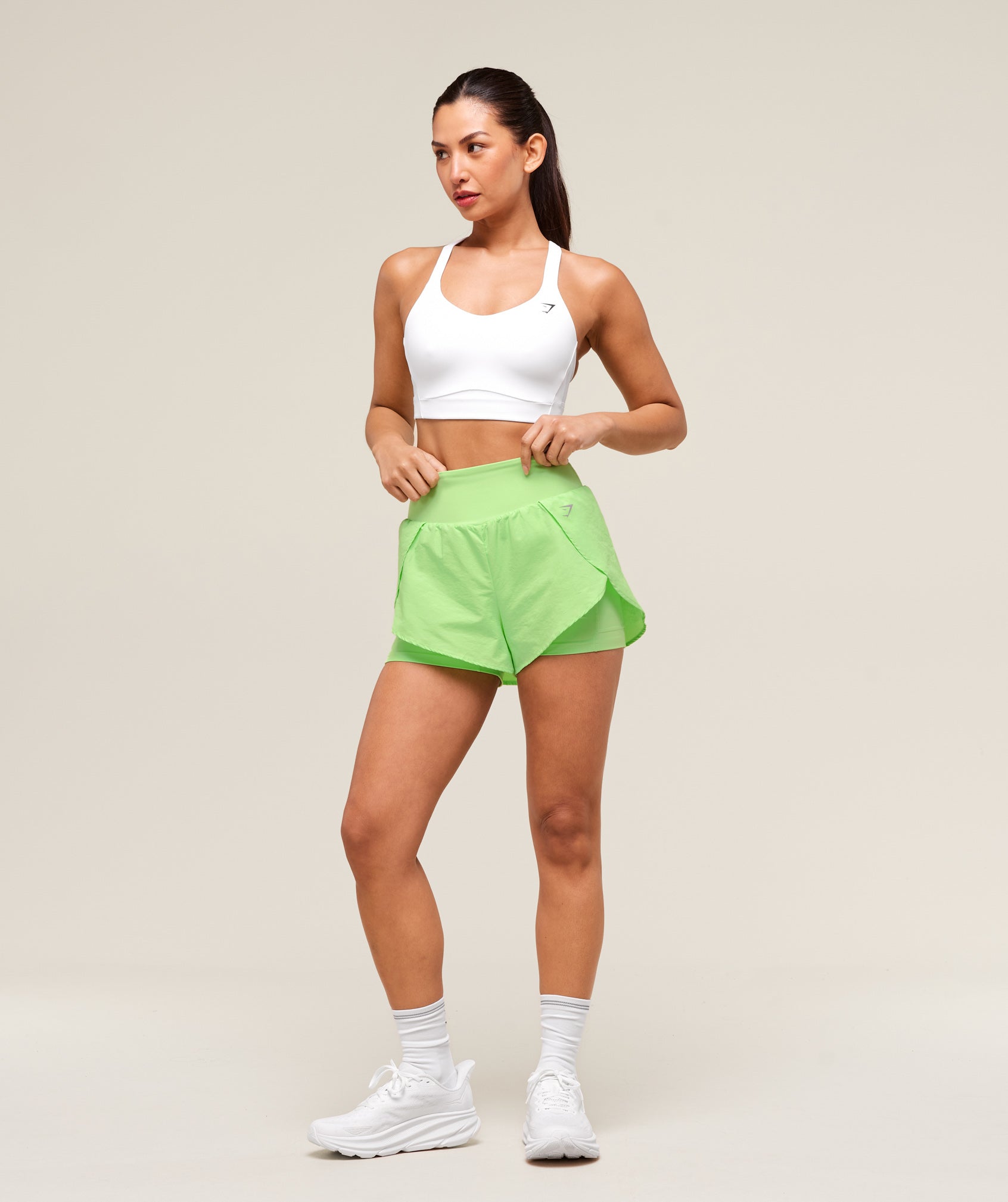 Gymshark Running 2-in-1 Shorts - Energy Gelato Green