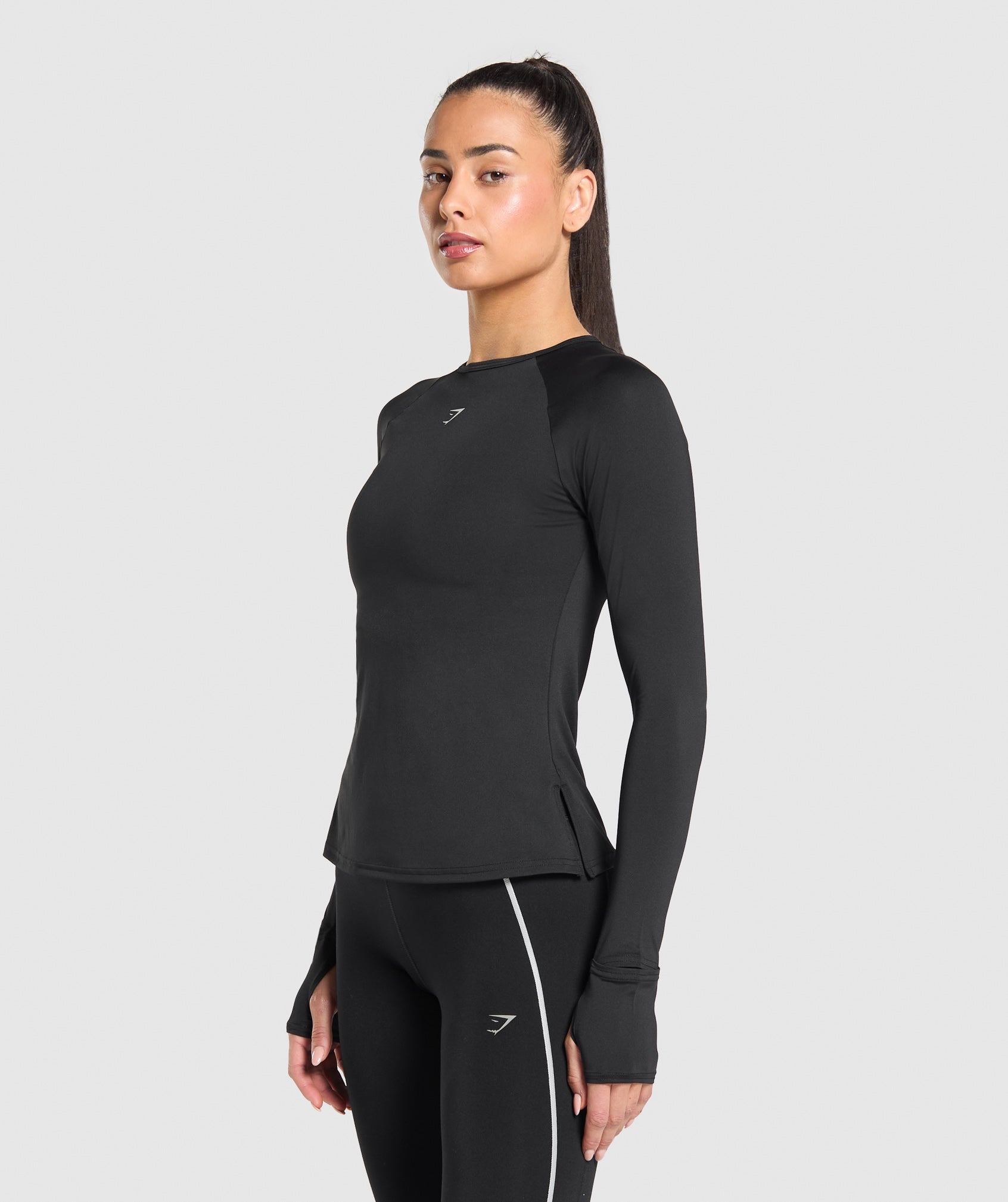 Gymshark Running Long Sleeve Top - Black