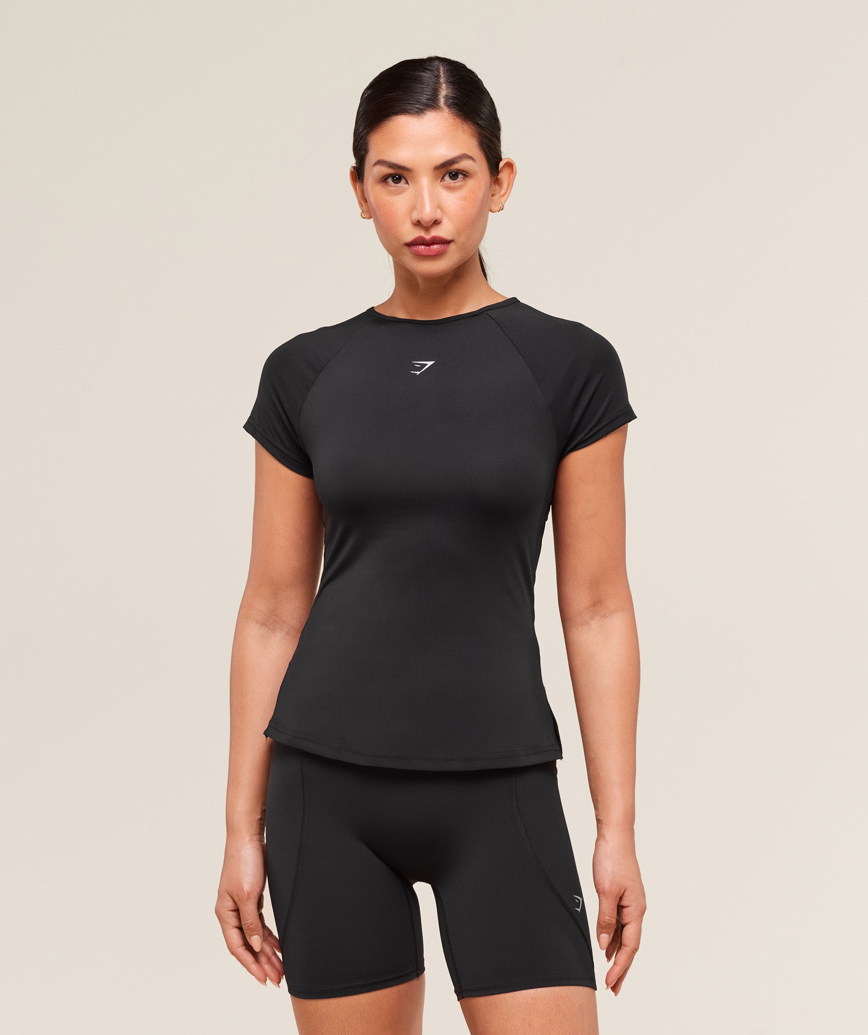 Gymshark Running Back Vent T-Shirt - Black