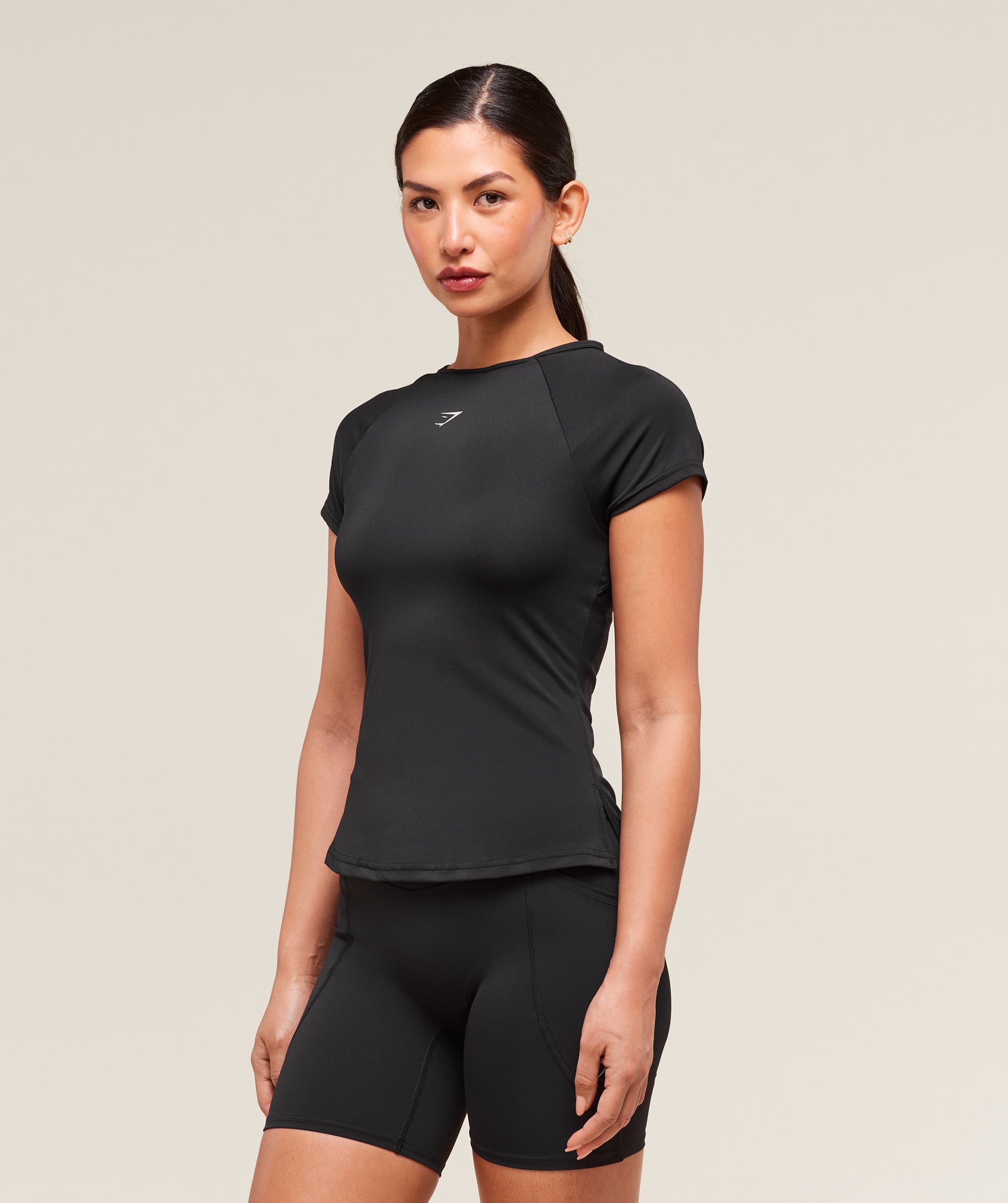 Gymshark Running Back Vent T-Shirt - Black